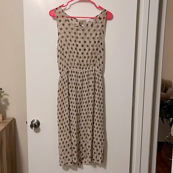Cream and Brown Dress by Forever 21 - Picture 1 of 4